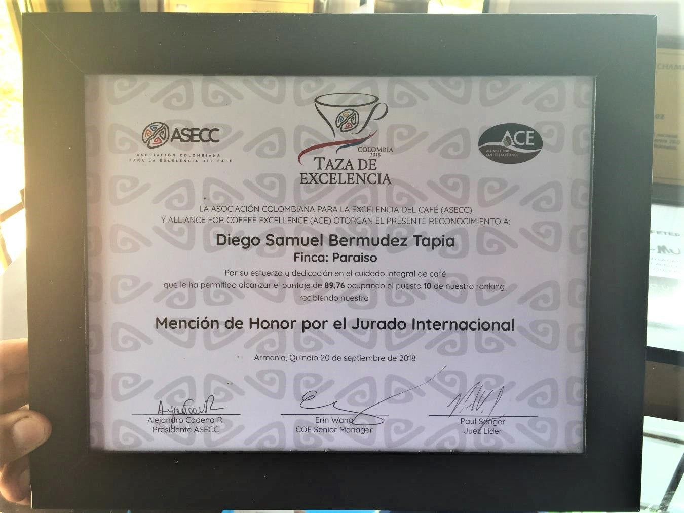 コロンビア エルパライソ アナエロビック ライム